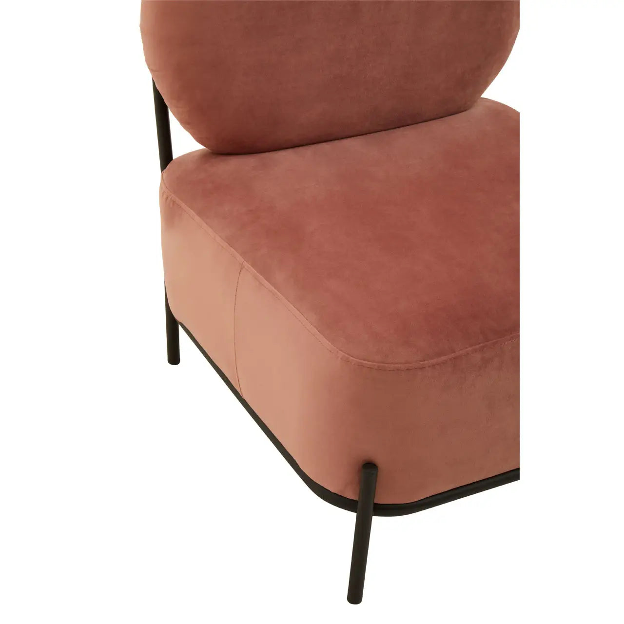 aRmanica HAYAs DUSKY ROSE VELVET CHAIR