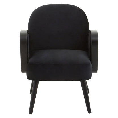 aRmanica HAALO BLACK VELVET ARMCHAIR