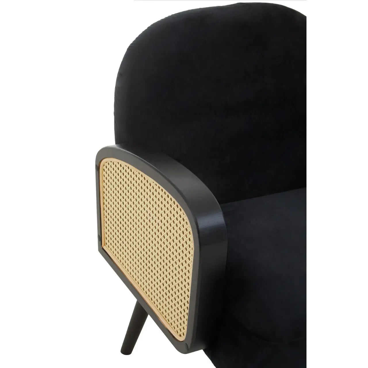 aRmanica HAALO BLACK VELVET ARMCHAIR