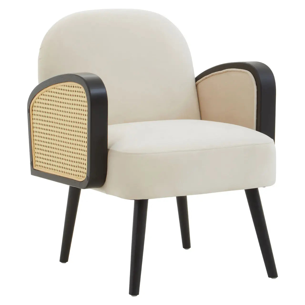 aRmanica HAALO NATURAL VELVET ARMCHAIR