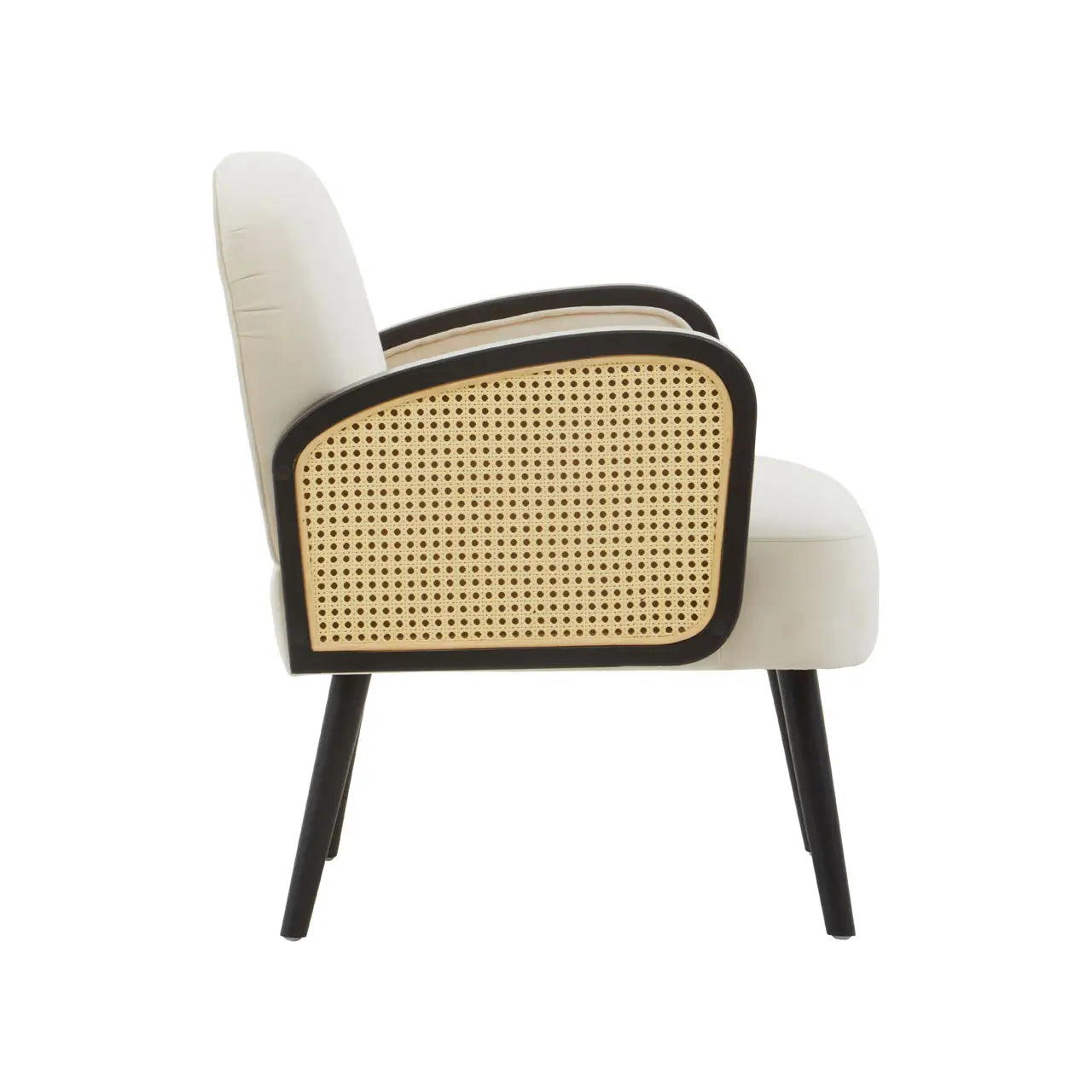 aRmanica HAALO NATURAL VELVET ARMCHAIR