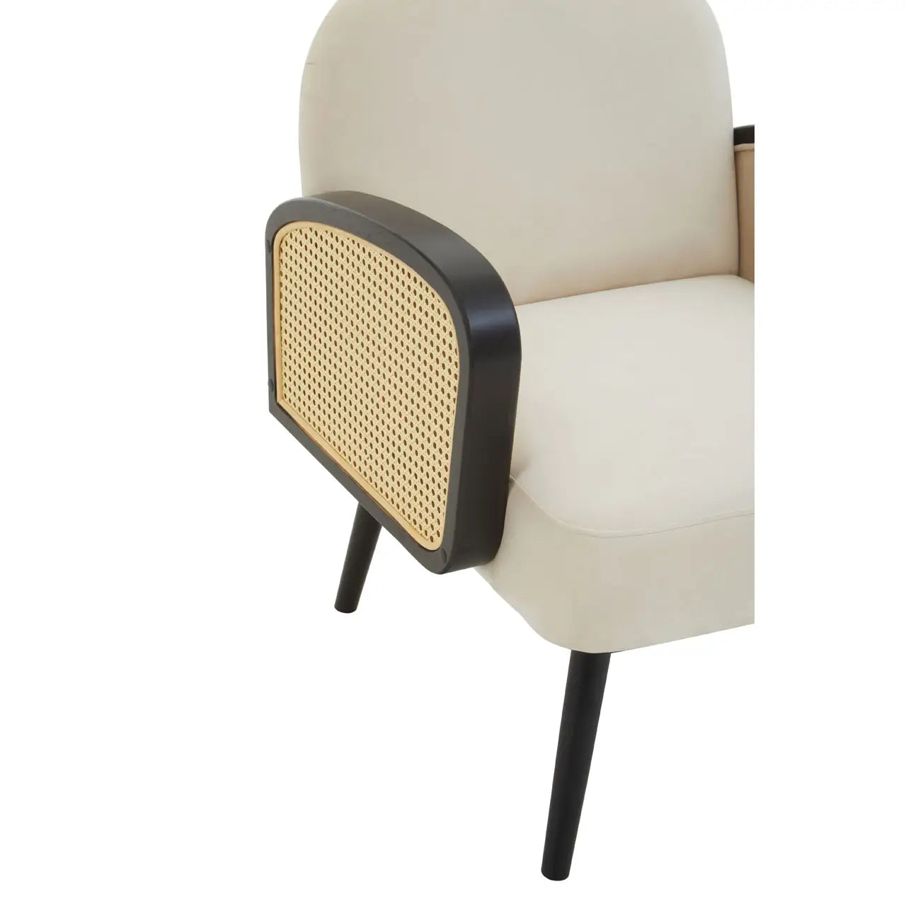 aRmanica HAALO NATURAL VELVET ARMCHAIR