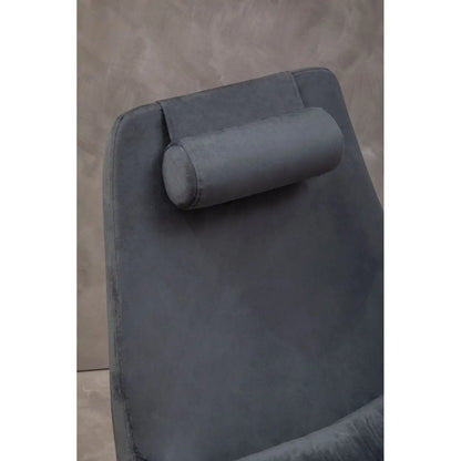 aRmanica KAIRO GREY VELVET ARMCHAIR