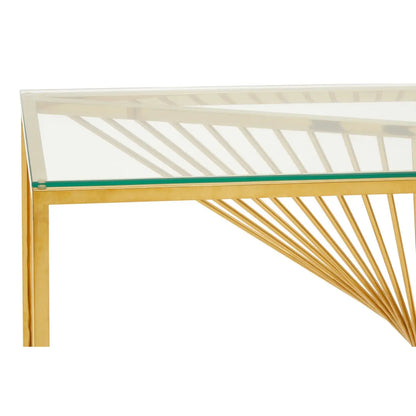 aRmanica Console Table With Gold Finish Frame