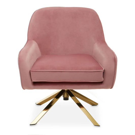 aRmanica AVERY PINK VELVET CHAIR