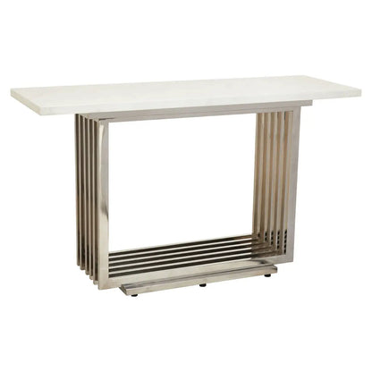 aRmanica MODA WHITE MARBLE CONSOLE TABLE