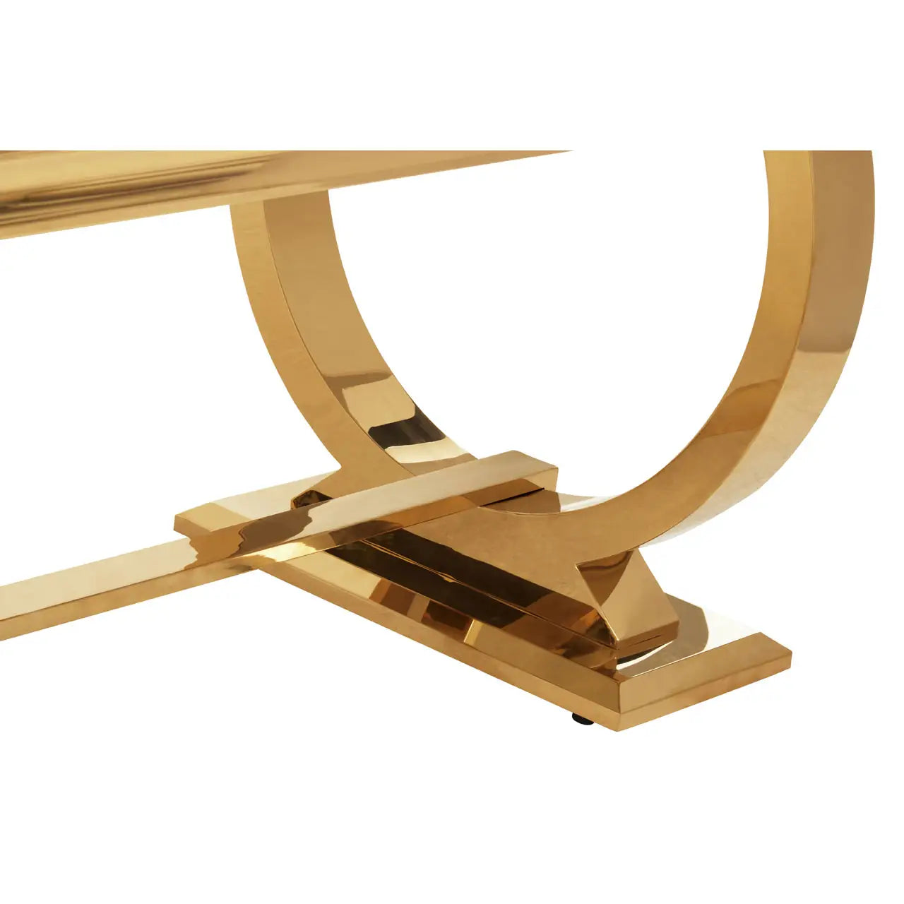 aRmanica MODA DINING TABLE WITH BRUSHED GOLD BASE