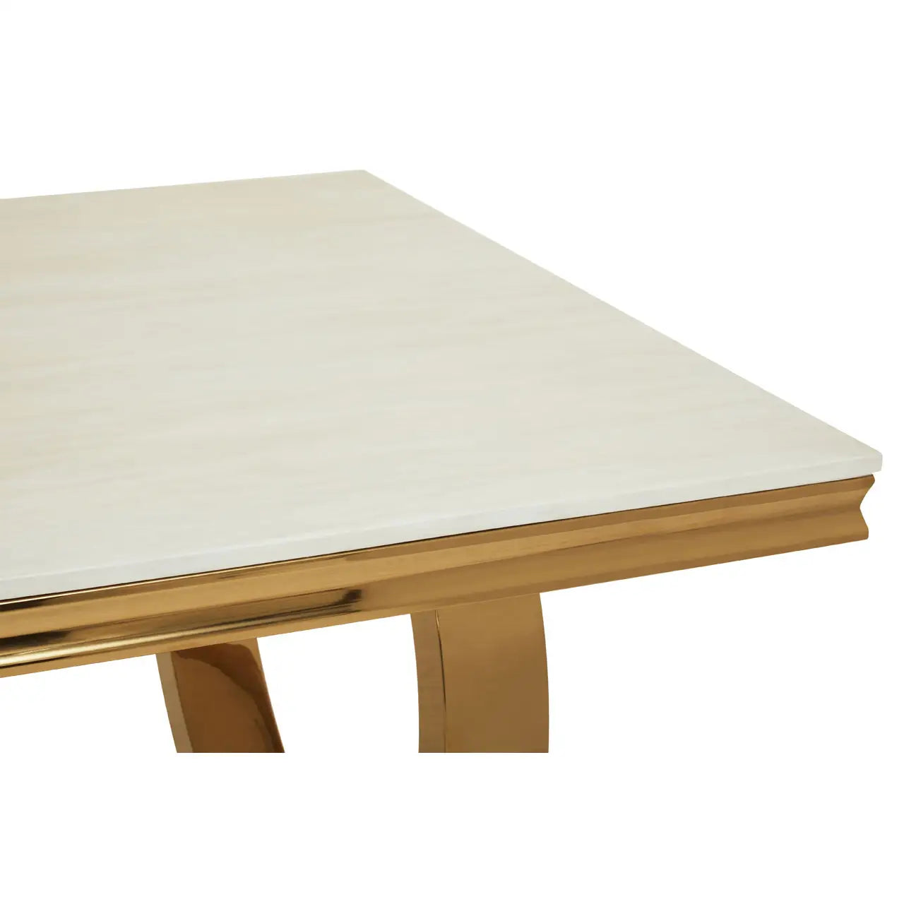 aRmanica MODA DINING TABLE WITH BRUSHED GOLD BASE