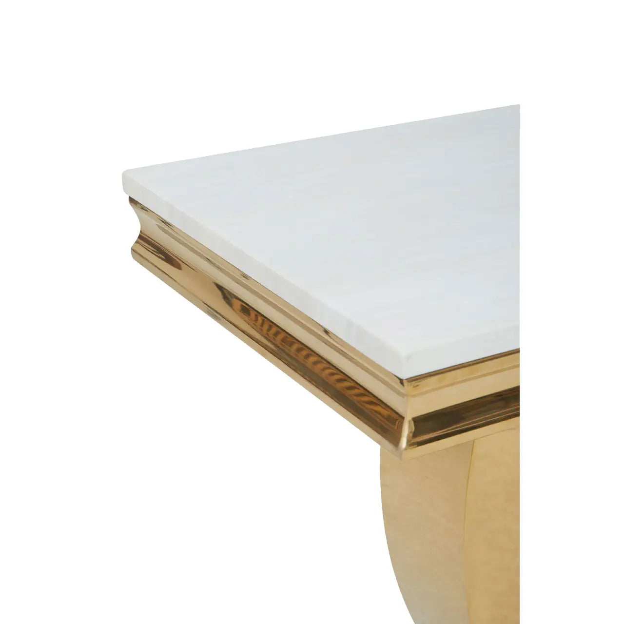 aRmanica MODA IVORY WHITE MARBLE CONSOLE TABLE