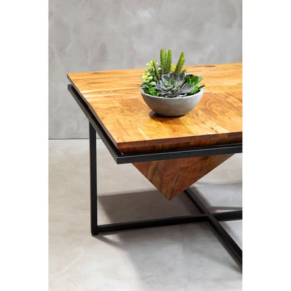 aRmanica SHIMLI ACACIA WOOD PYRAMID COFFEE TABLE