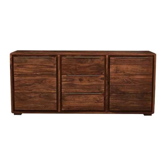 aRmanica SURATO TWO DOOR THREE DRAWER SHEESHAM AND ACACIA SIDEBOARD