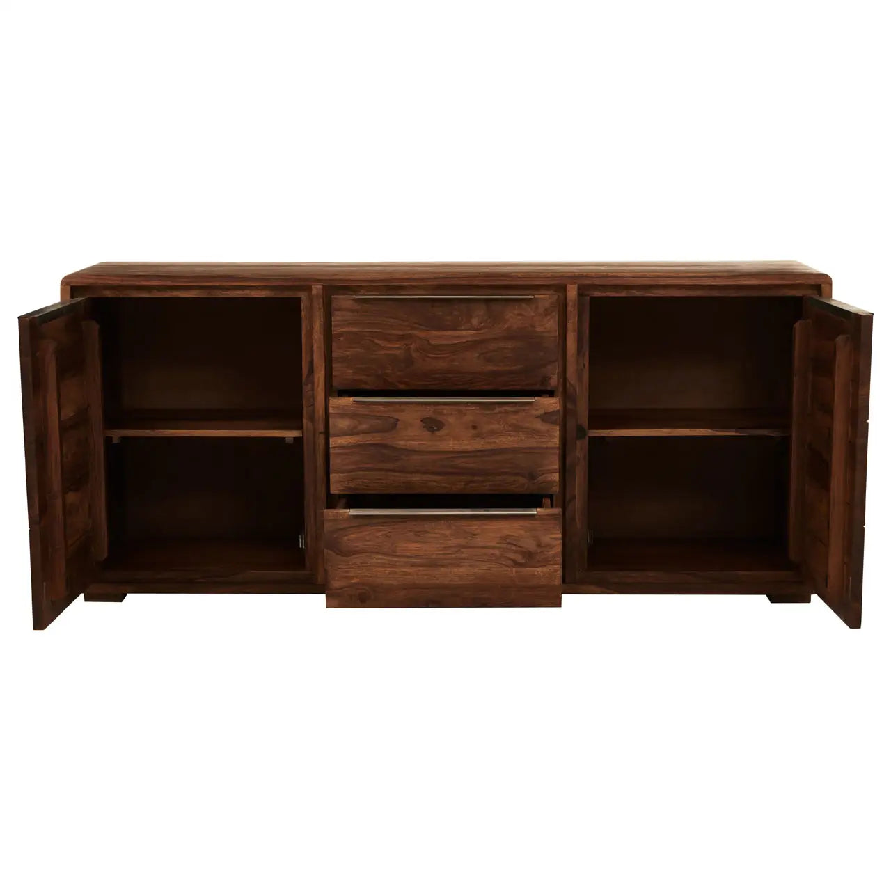 aRmanica SURATO TWO DOOR THREE DRAWER SHEESHAM AND ACACIA SIDEBOARD