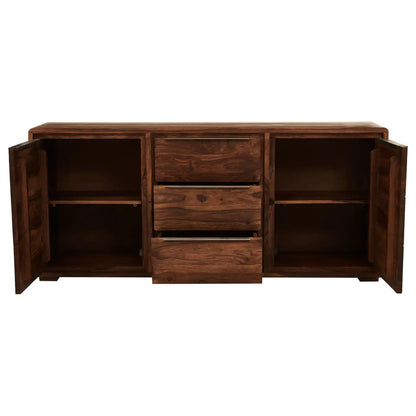 aRmanica SURATO TWO DOOR THREE DRAWER SHEESHAM AND ACACIA SIDEBOARD