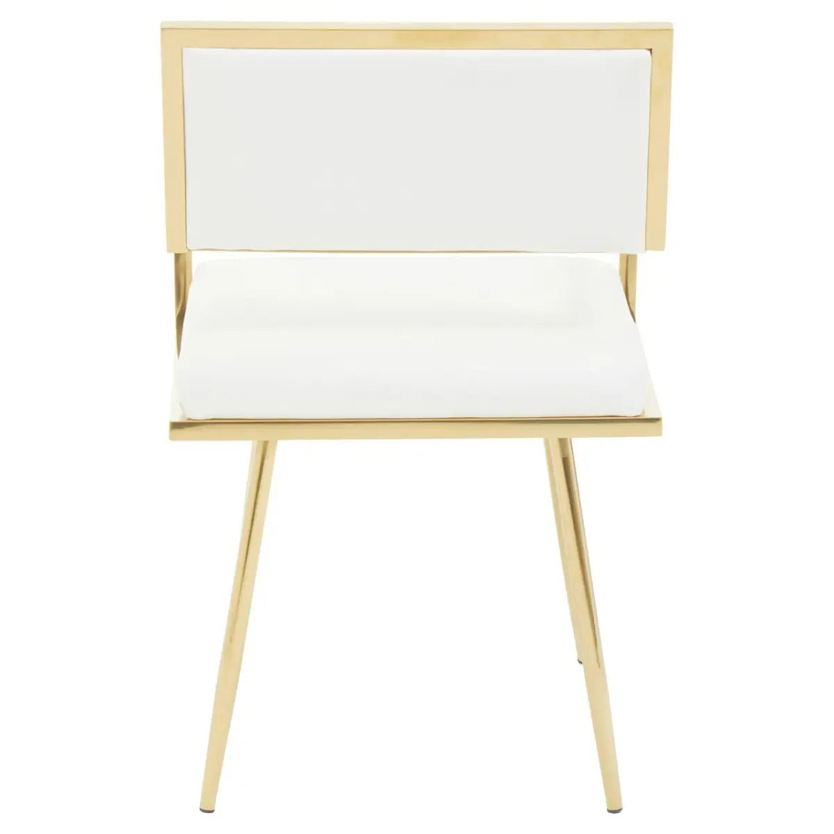 aRmanica AZALIA IVORY LEATHER EFFECT DINING CHAIR  X2