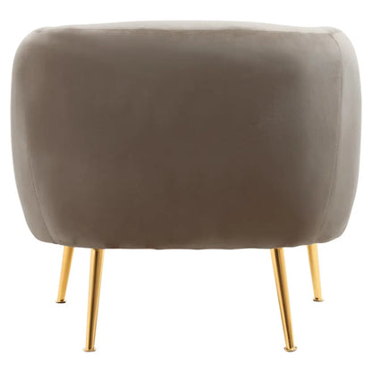 aRmanica JASMEEN DARK BEIGE VELVET ARMCHAIR