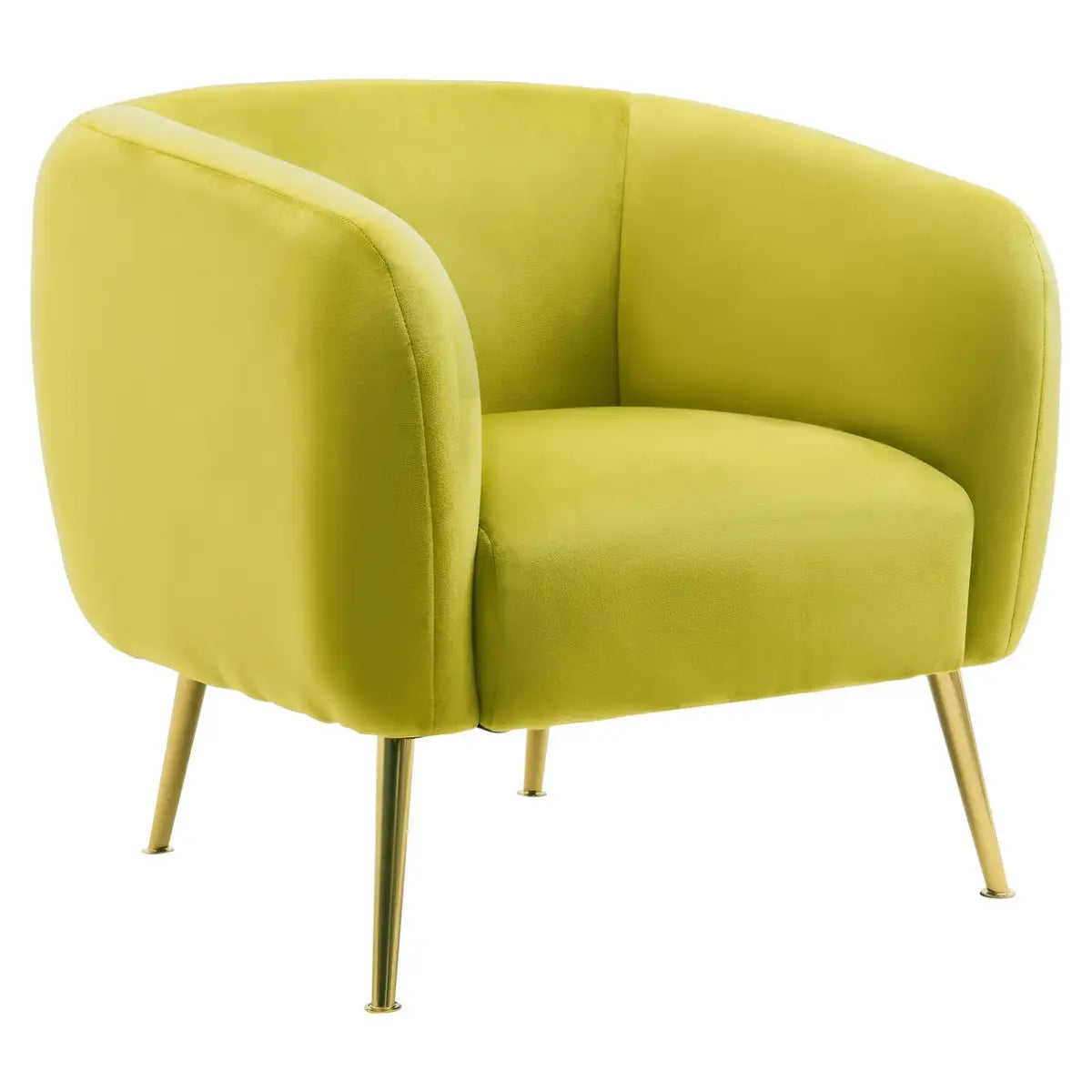 aRmanica JASMEEN OLIVE VELVET ARMCHAIR