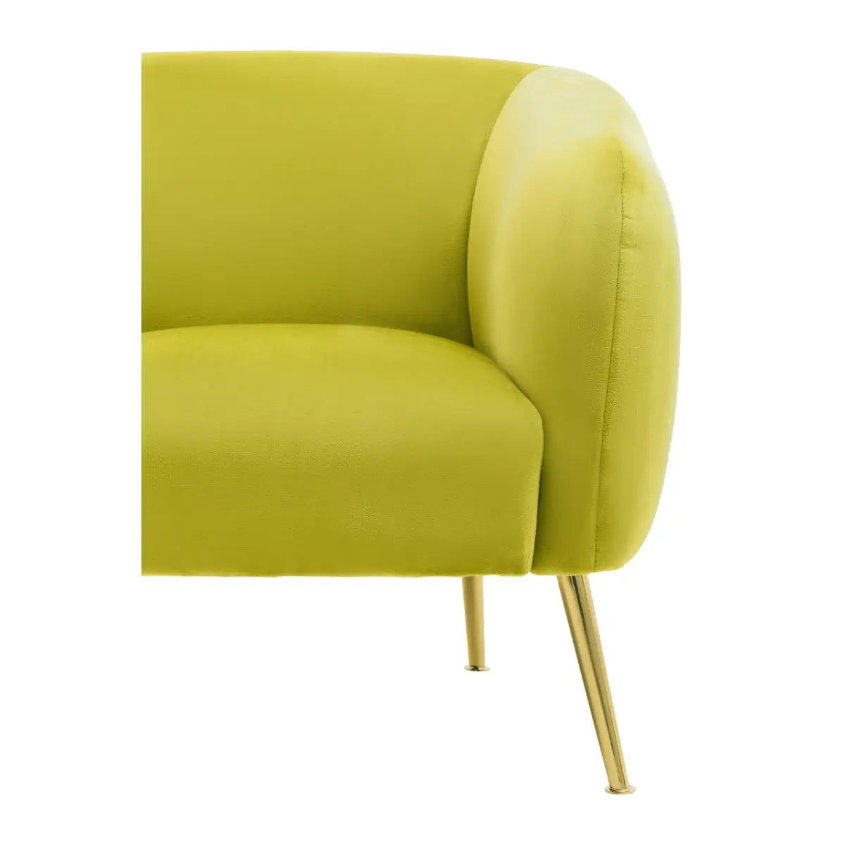 aRmanica JASMEEN OLIVE VELVET ARMCHAIR