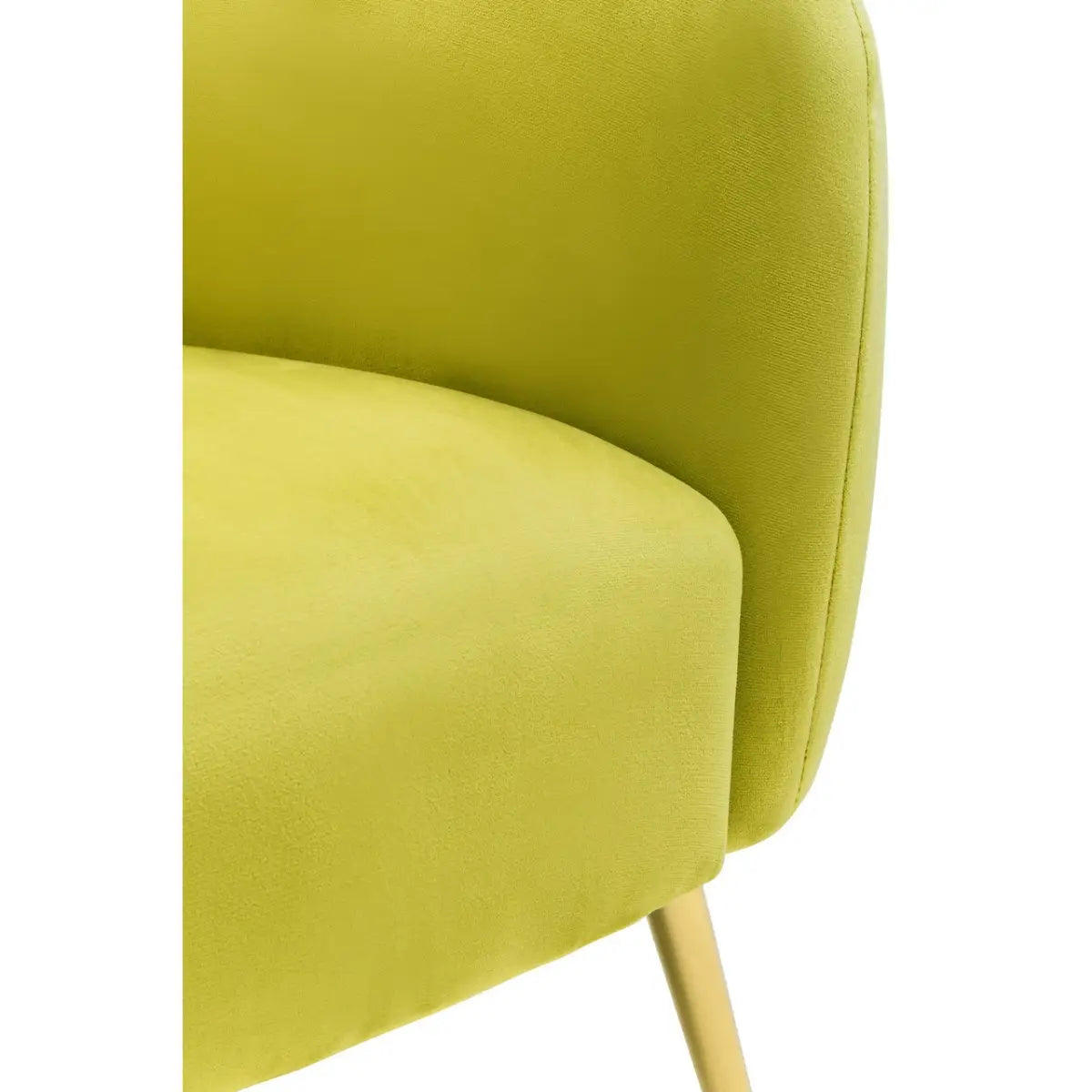 aRmanica JASMEEN OLIVE VELVET ARMCHAIR