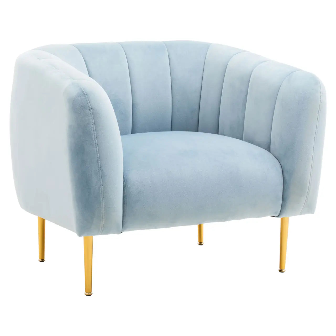 aRmanica JASMEEN BLUE VELVET ARMCHAIR