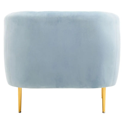 aRmanica JASMEEN BLUE VELVET ARMCHAIR