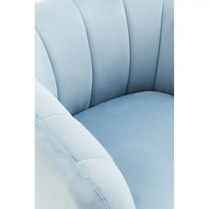 aRmanica JASMEEN BLUE VELVET ARMCHAIR