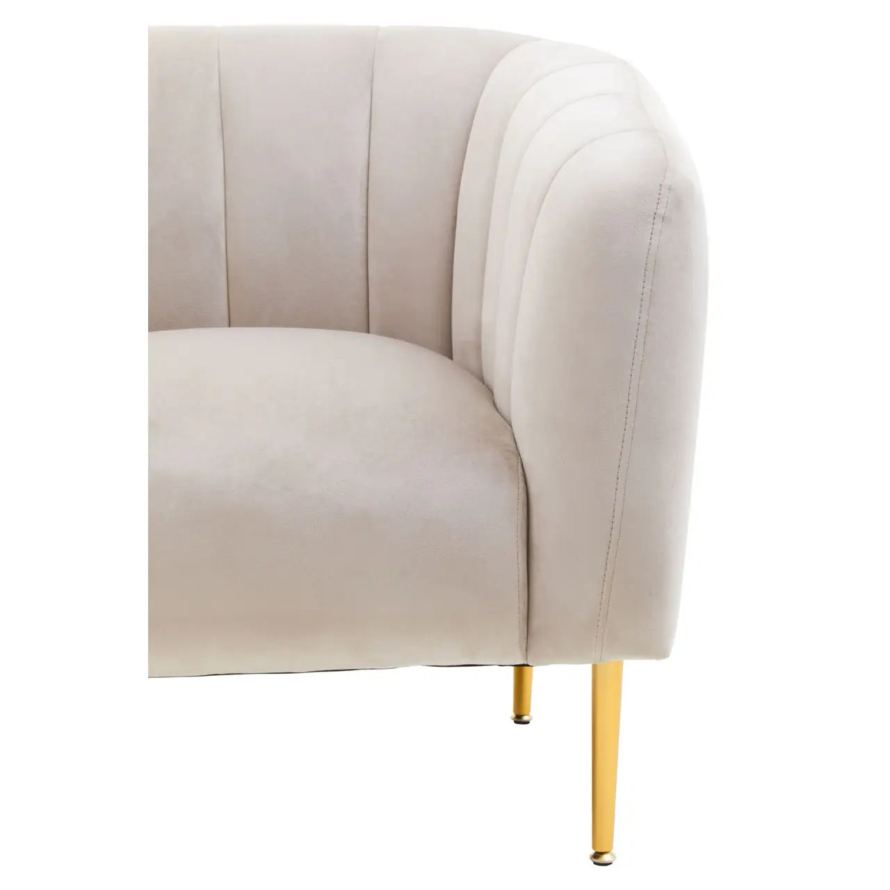 aRmanica JASMEEN SILVER GREY VELVET ARMCHAIR