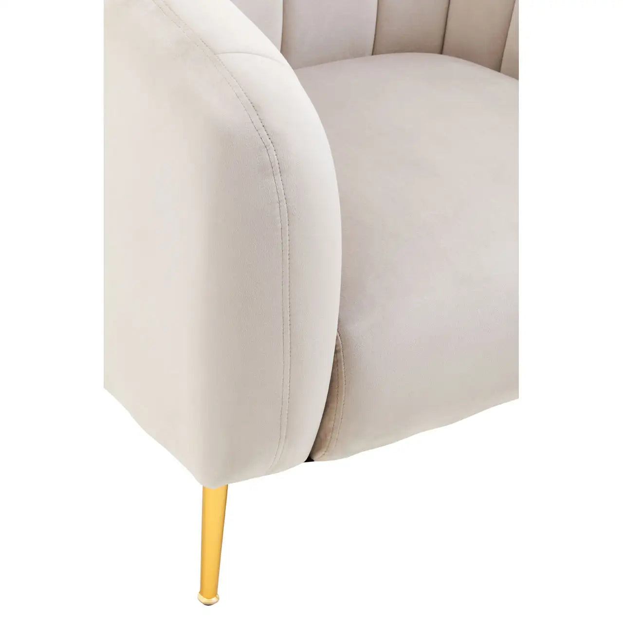 aRmanica JASMEEN SILVER GREY VELVET ARMCHAIR