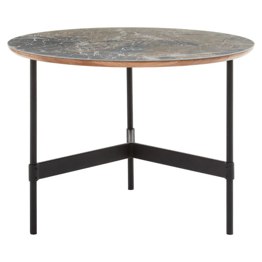 aRmanica DOHAR COFFEE TABLE WITH ROUND SLATE TOP