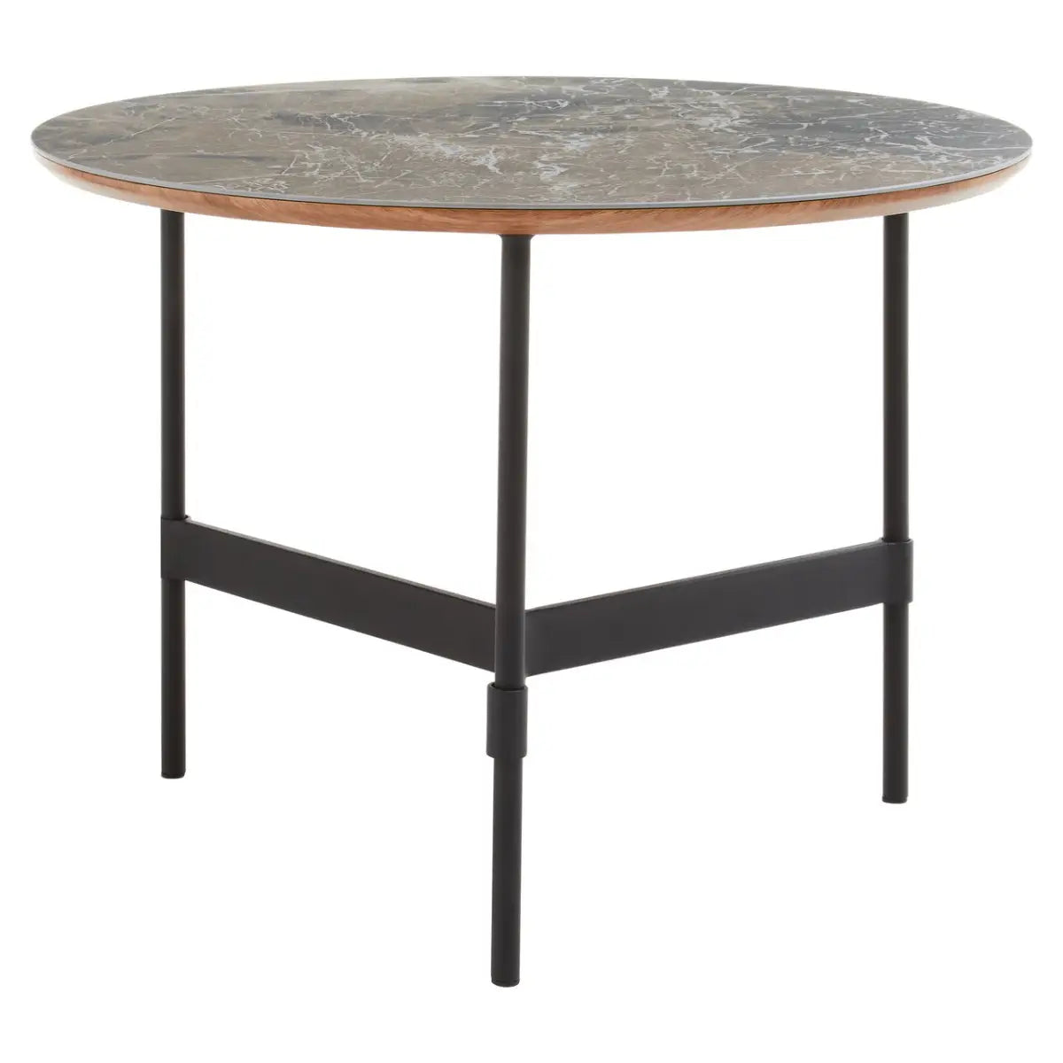 aRmanica DOHAR COFFEE TABLE WITH ROUND SLATE TOP