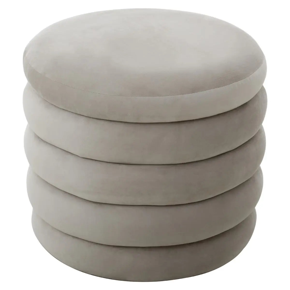 aRmanica HALEH CREAM VELVET FOOTSTOOL