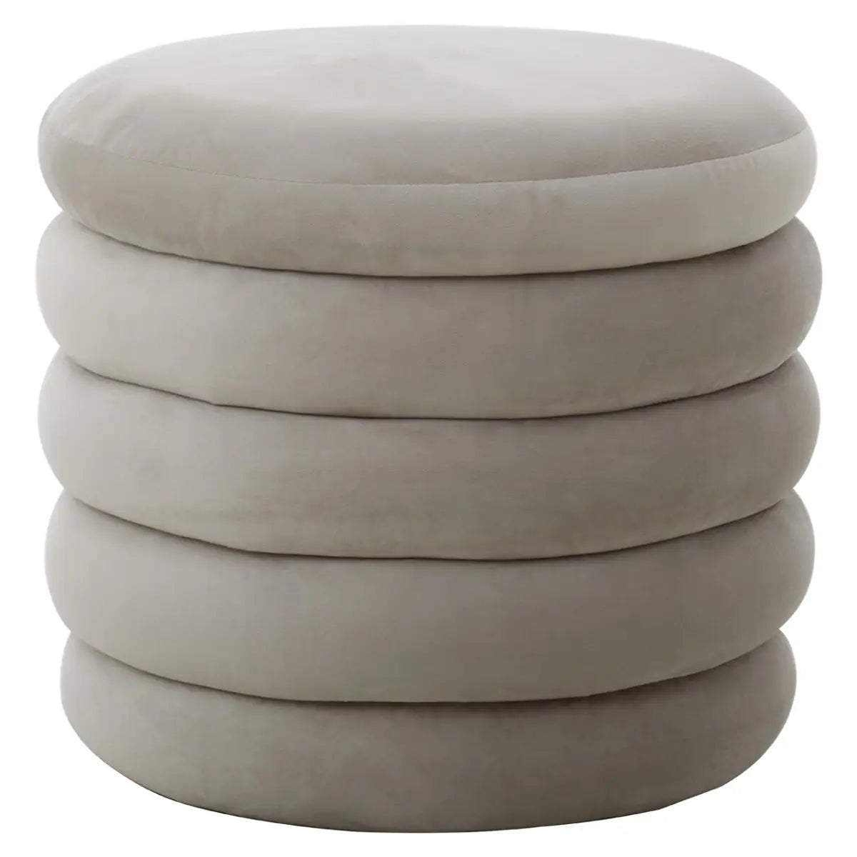 aRmanica HALEH CREAM VELVET FOOTSTOOL