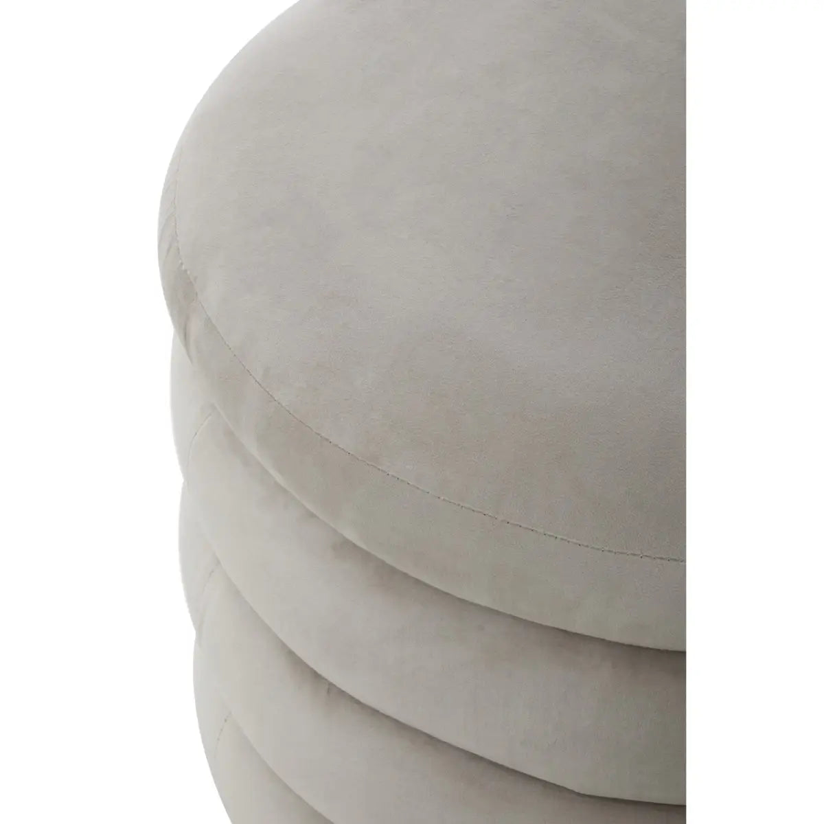 aRmanica HALEH CREAM VELVET FOOTSTOOL