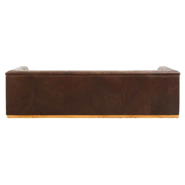 aRmanica KING THREE SEAT BROWN LEATHER SOFA