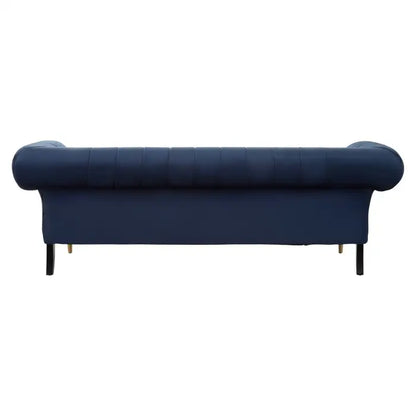 aRmanica Serina THREE SEAT NAVY VELVET SOFA