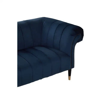 aRmanica Serina THREE SEAT NAVY VELVET SOFA