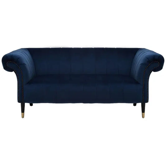 aRmanica Serina TWO SEAT GOLD NAVY SOFA