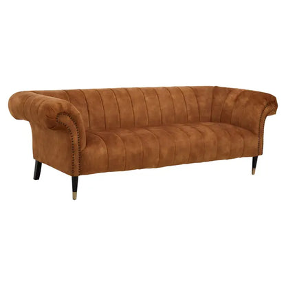 aRmanica Serina THREE SEAT NATURAL GOLD SOFA