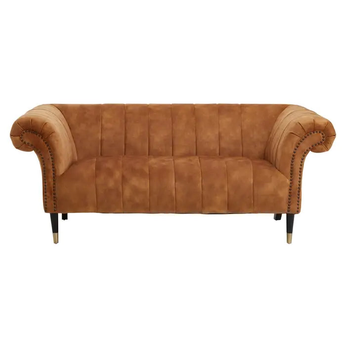 aRmanica Serina TWO SEAT NATURAL GOLD SOFA