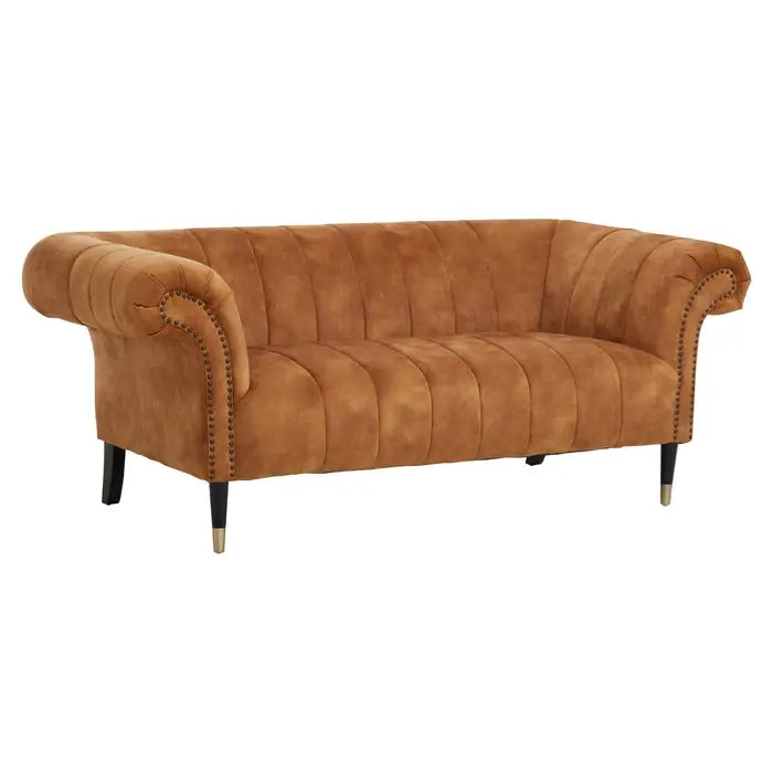 aRmanica Serina TWO SEAT NATURAL GOLD SOFA