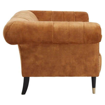 aRmanica Serina TWO SEAT NATURAL GOLD SOFA