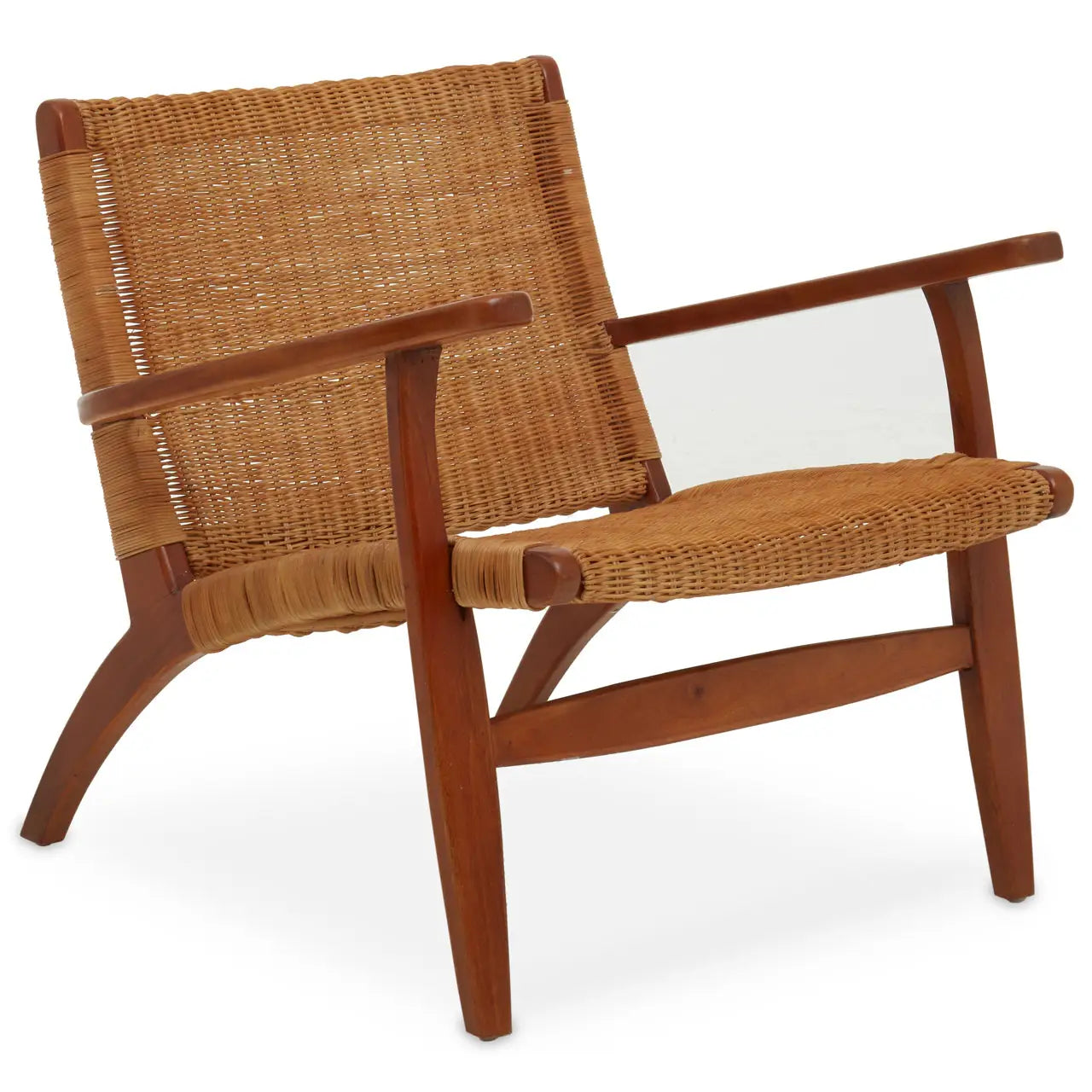 aRmanica BALI WOVEN CHAIR IN BROWN NATURAL RATTAN