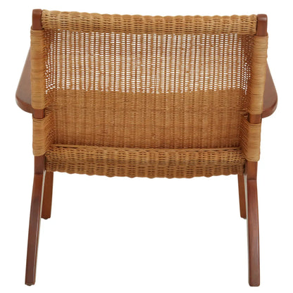 aRmanica BALI WOVEN CHAIR IN BROWN NATURAL RATTAN