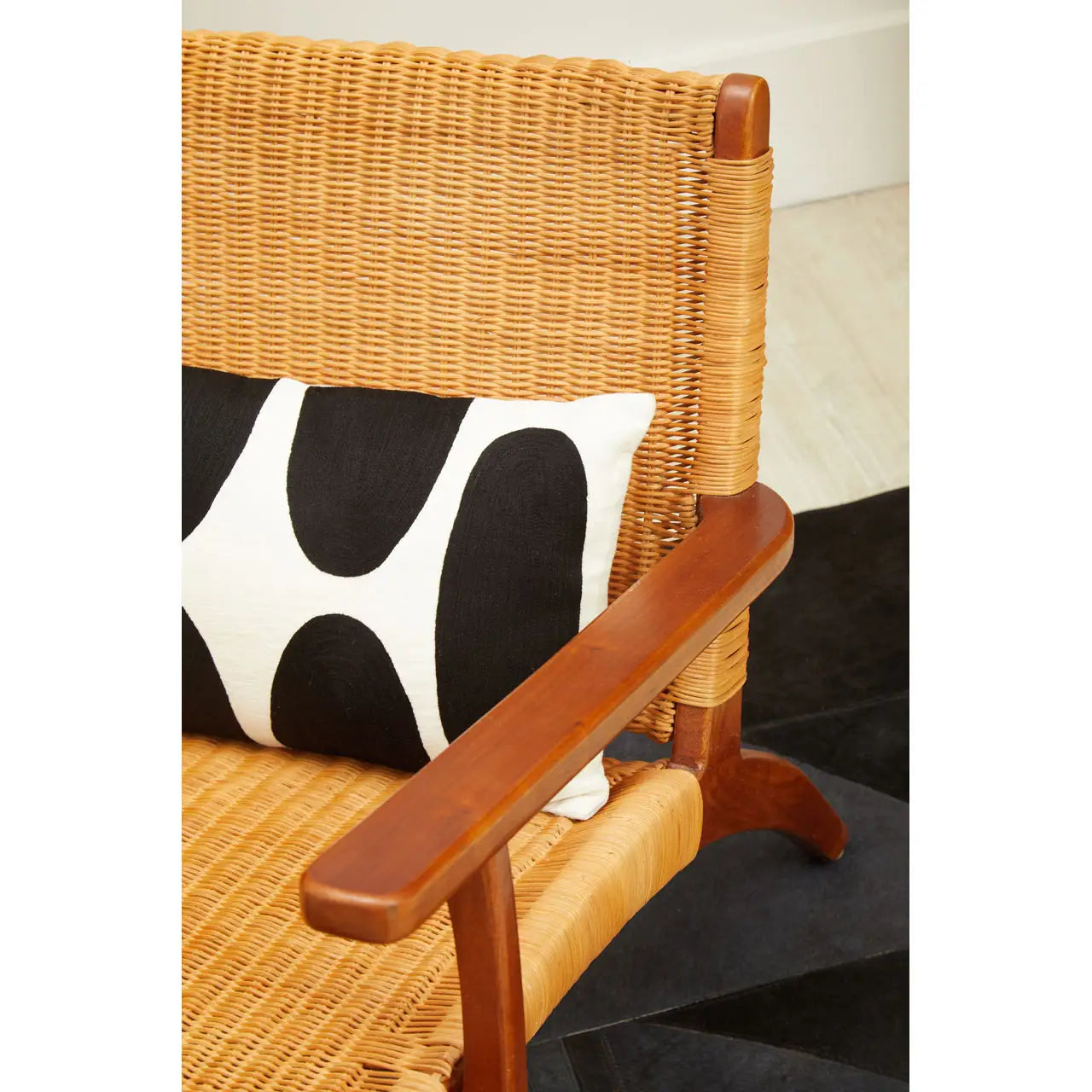 aRmanica BALI WOVEN CHAIR IN BROWN NATURAL RATTAN