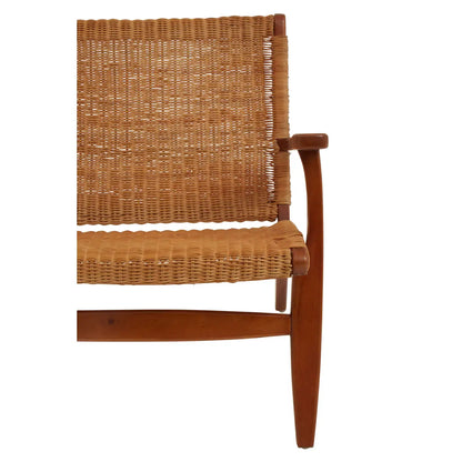 aRmanica BALI WOVEN CHAIR IN BROWN NATURAL RATTAN