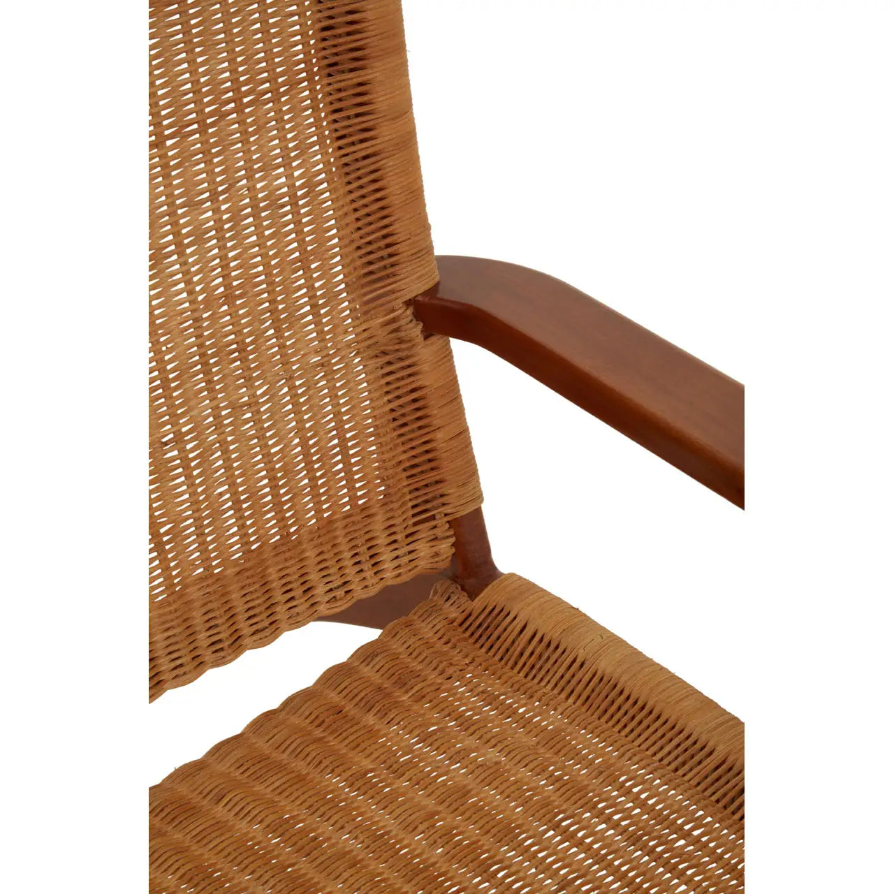 aRmanica BALI WOVEN CHAIR IN BROWN NATURAL RATTAN