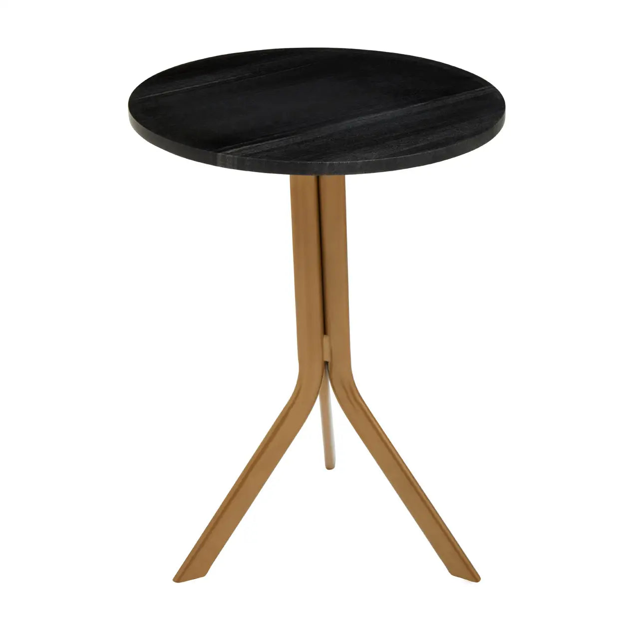 aRmanica VARAN ROUND BLACK MARBLE TOP TABLE