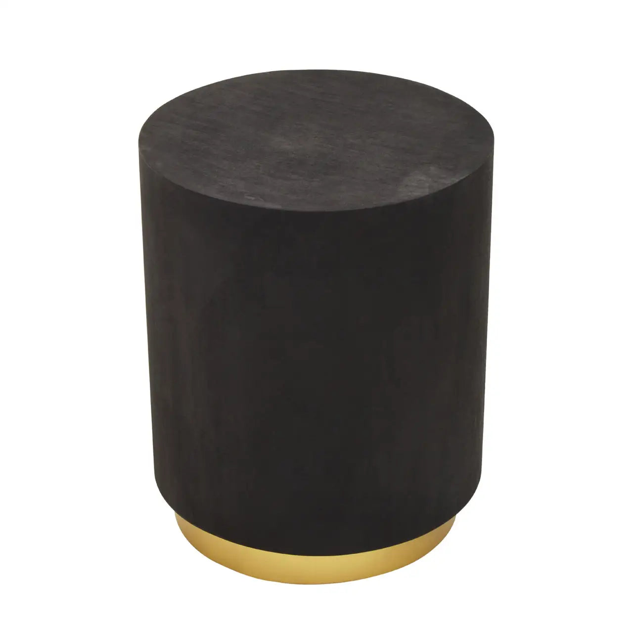 aRmanica NARBO BLACK AND GOLD CONCRETE LOOK SIDE TABLE