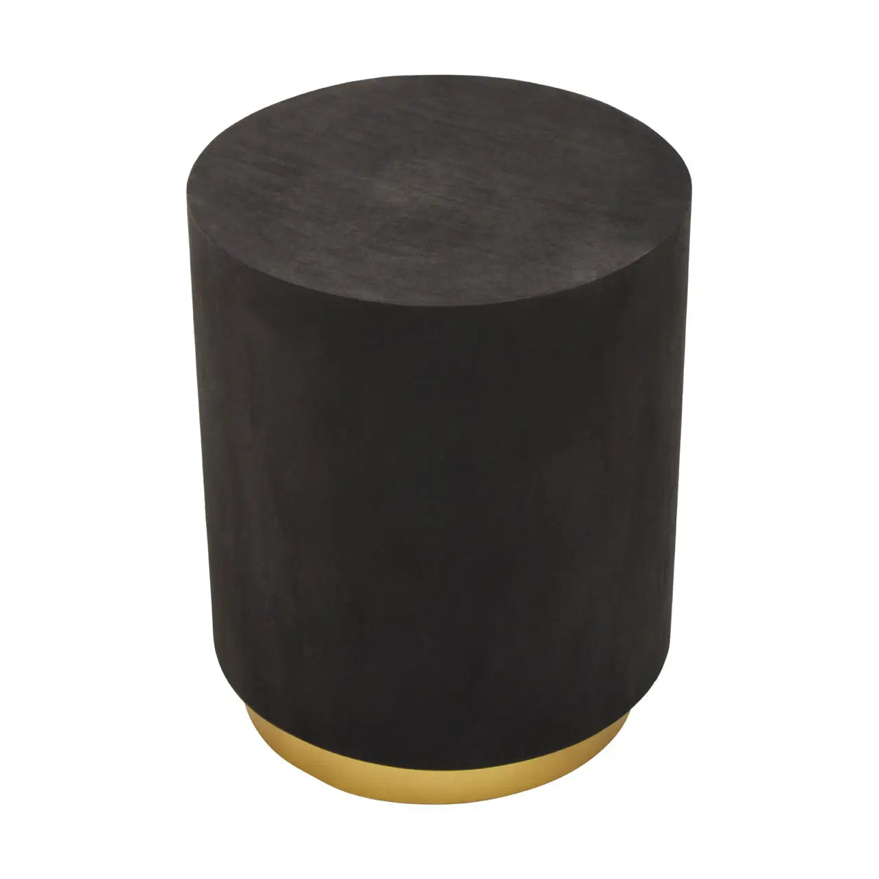 aRmanica NARBO BLACK AND GOLD CONCRETE LOOK SIDE TABLE