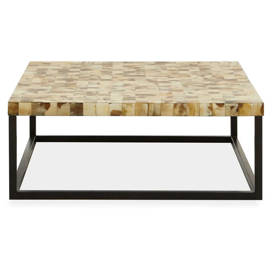 aRmanica OBRO CREAM SHELL SQUARE COFFEE TABLE