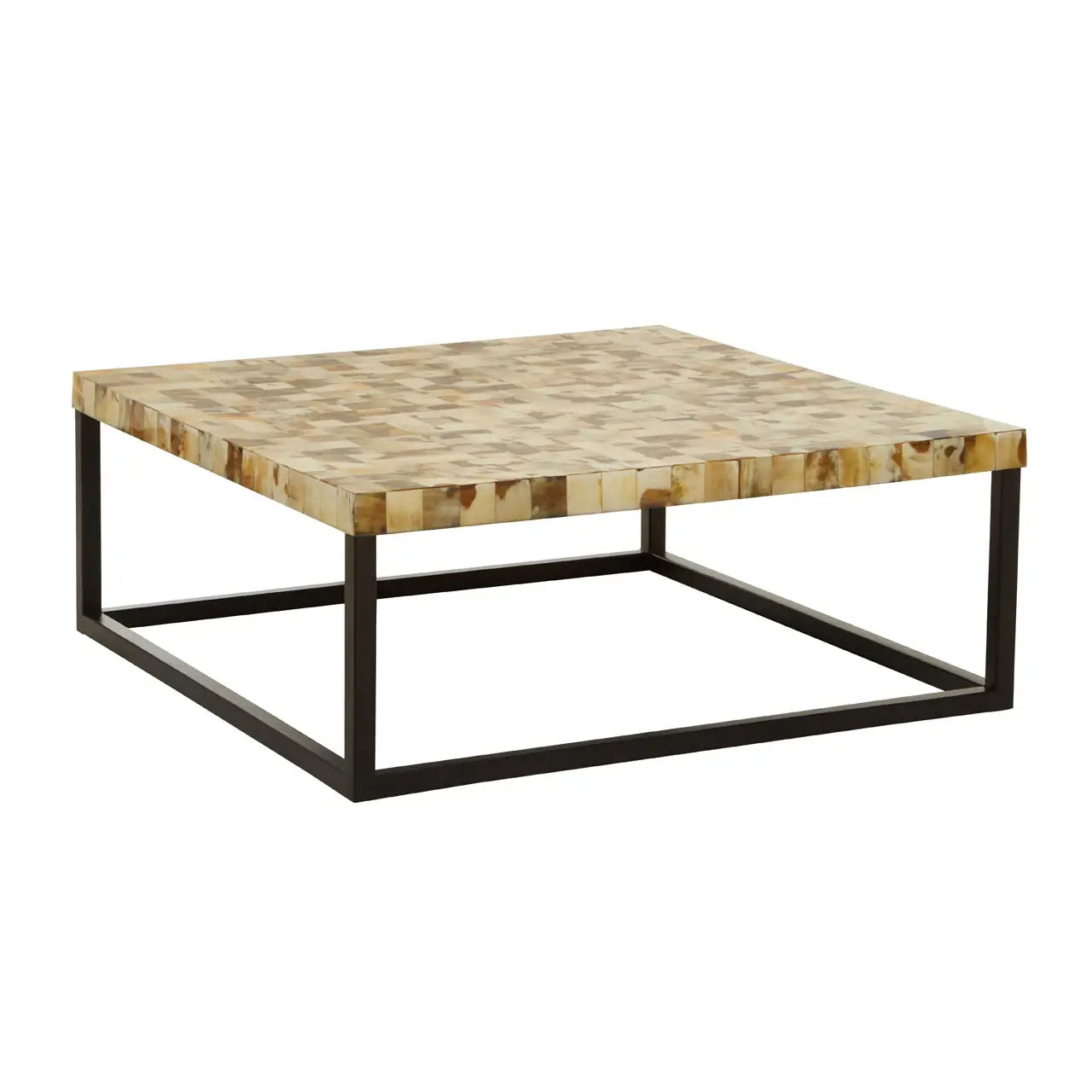 aRmanica OBRO CREAM SHELL SQUARE COFFEE TABLE